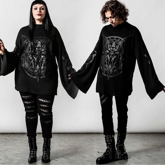 Killstar Revelation Gothic Knit Sweater Size Medium NWT - Picture 1 of 14